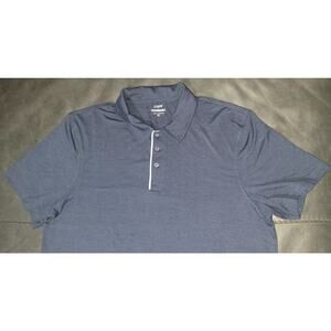 J Crew Performance Polo Shirt Men XL Navy Blue Golf Casual Outdoor